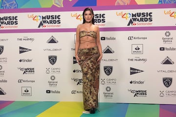 Miriam Rodríguez en la alfombra roja de LOS40 Music Awards Santander. 