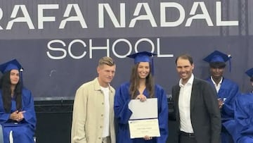 Toni Kroos, protagonista en la graduaci¨®n de la Rafa Nadal Academy