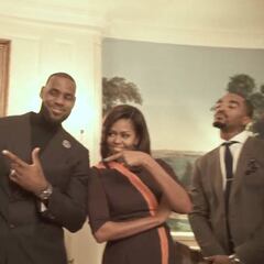 'Mannequin Challenge' by LeBron James and Michelle Obama