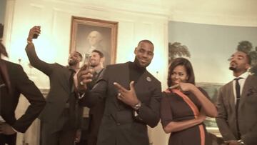 El 'Mannequin Challenge' de LeBron y Michelle Obama