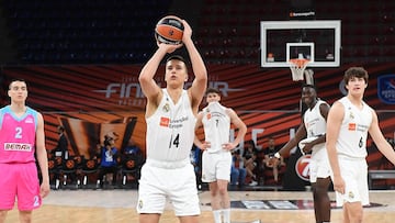 Matteo Spagnolo, durante la Final Four júnior de la Euroliga de 2019.