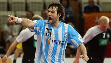Gonzalo Carou con la camiseta de la selección argentina.