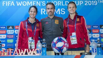 23/06/19
 COPA MUNDIAL FEMENINA DE FUTBOL FIFA   FRANCIA 2019
 SELECCION ESPAOLA Rueda de prensa
 Entrenador JORGE VILDA - MARTA TORREJON - IRENE PAREDES 
 