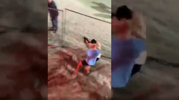 La bochornosa pelea de la selección uruguaya de fútbol playa con hinchas en Iquique