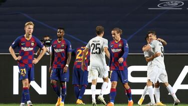 El Barça, en el histórico 2-8 ante el Bayern.