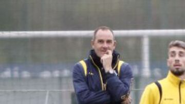 Víctor Fernández, en un entrenamiento.