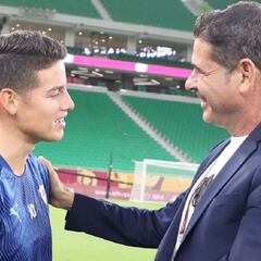 James recibe visita de Hierro antes de la final ante Al Sadd