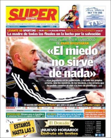 Portadas de la prensa mundial