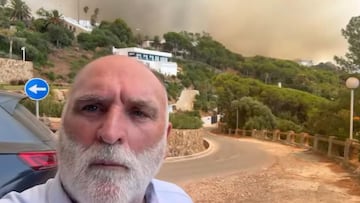 El chef José Andrés, entre los afectados por el incendio de Tarifa: “Pinta francamente mal”