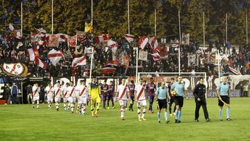 La afición del Rayo anima a su equipo.