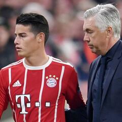 James y Ancelotti: Su relación en números y juego