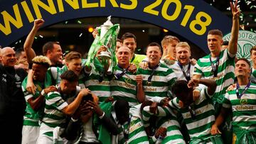 El Celtic celebra la Copa.