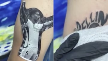 El tatuaje inspirado en Jude Bellingham que es viral en redes