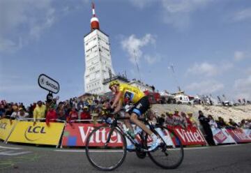 Christopher Froome en la subida al Mont Ventoux.