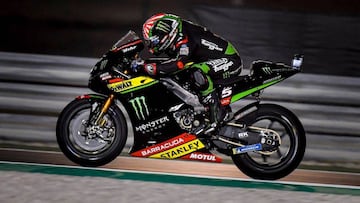 Johann Zarco con la Yamaha en Qatar.