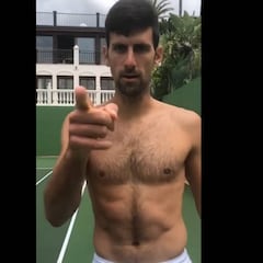 Djokovic se entrena 'por lo legal' en el Club Puente Romano
