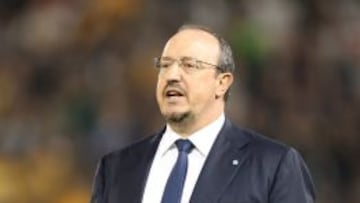 Rafa Benitez, durante la Supercopa de Italia disputada entre Nápoles y Juventus.