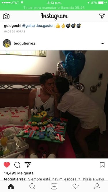 Esposa de Teófilo Gutiérrez le recuerda su paso por Cruz Azul