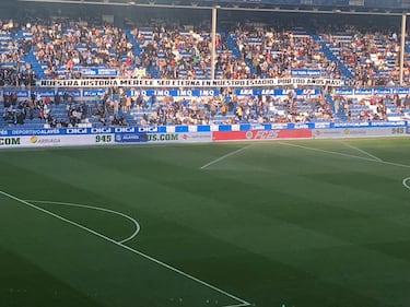 Protestas en Mendizorroza por el posible cambio de ubicación del estadio