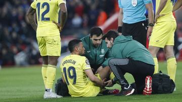 27/04/22 CHAMPIONS LEAGUE  SEMIFINALES PARTIDO IDA
 LIVERPOOL - VILLARREAL CF
 LESION COQUELIN 