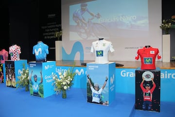 Tras 8 años con el Movistar Team, el equipo español entrega un sentido homenaje a Nairo Quintana.