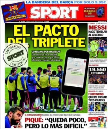 Portadas de la prensa deportiva