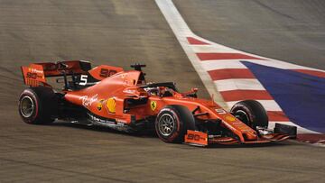 Sebastian Vettel en Singapur.