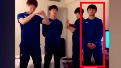 El curioso baile de Kubo junto a sus compañeros de Japón