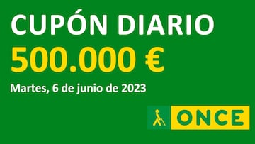 Los números ganadores del sorteo del Cupón Diario de la Once de hoy, martes 6 de junio