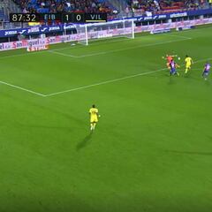 ¡Sombrerito! El lujoso gol del goleador de Villarreal
