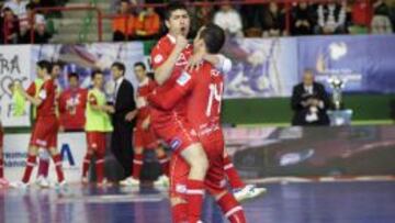 ElPozo Murcia celebra su pase a la final.