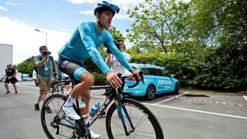 El ciclista del Astana Jakob Fuglsang, antes del Tour de Francia 2019.