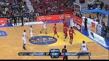 El UCAM corta la racha del Bilbao con dos triples de Wood