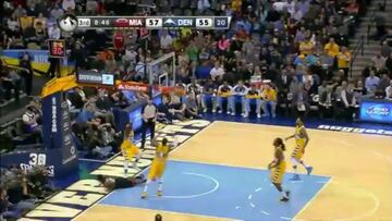 Norris Cole se rompe la nariz al caer contra el suelo