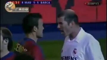 When Zidane and Luis Enrique squared up in El Clásico