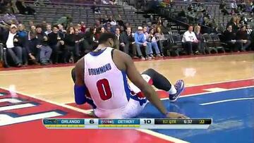 Andre Drummond impuso su poder con un doble-doble