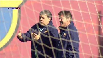 Jordi Alba trabajó con el grupo y Pinto ausente por lumbalgia