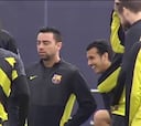 Última sesión del Barça con Pedro, Song y Puyol