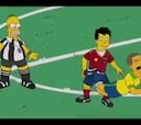 Un jugador de 'La Roja' soborna a Homer Simpson en el Mundial