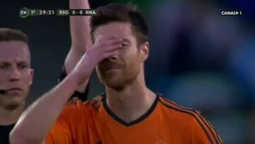 Xabi vio la quinta amarilla y no jugará el sábado ante el Almería