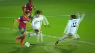 Denis doing the biz with Barça B