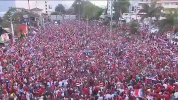 La apoteósica fiesta en San José tras el pase de Costa Rica