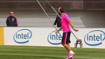 Trabajo físico para los culés en la sesión matinal del Barça