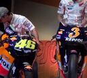 Márquez y Pedrosa examinaron motos pasadas