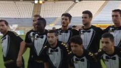 Los jugadores de la Cultural estrenaron su 'esmoquin'