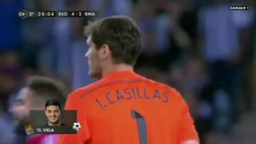 Vela controló el balón con la mano en la jugada del 4-2