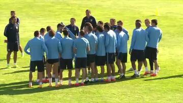 Ritual de collejas en el Atleti