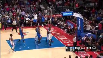 Sufrida victoria de los Clippers ante los Thunder de Ibaka