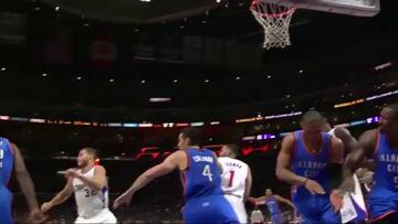 Westbrook se retira lesionado y se encara con un aficionado