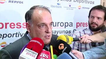 Tebas: "Yo me enteré de los premiados en la Gala"